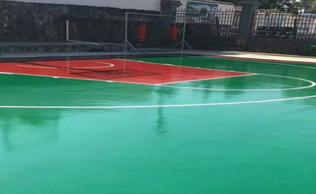 澄迈篮球场翻新地面